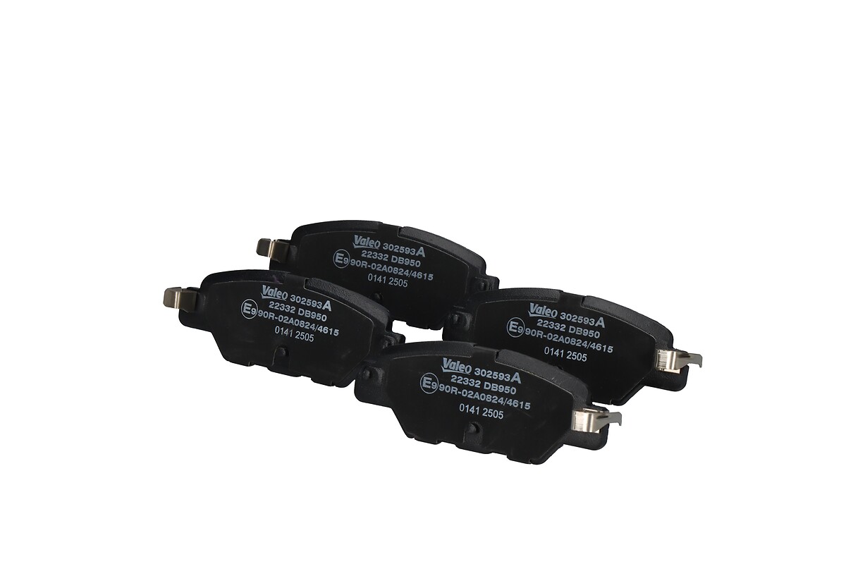 Jeu de 4 plaquettes de frein VALEO ref. 302593A
